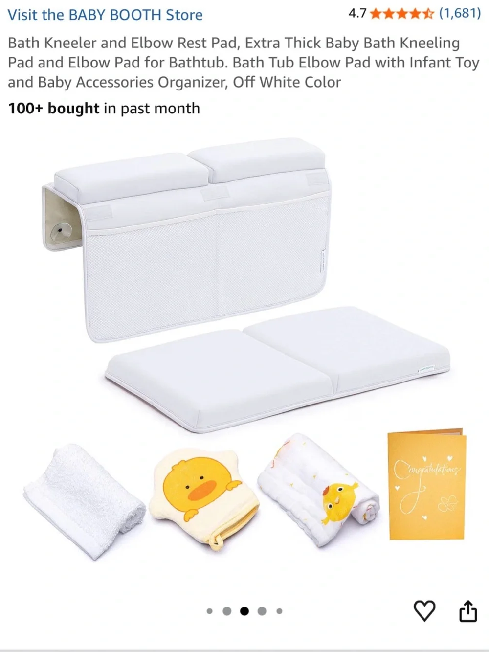 Bath Kneeler & Elbow Rest - For Bathing Babies